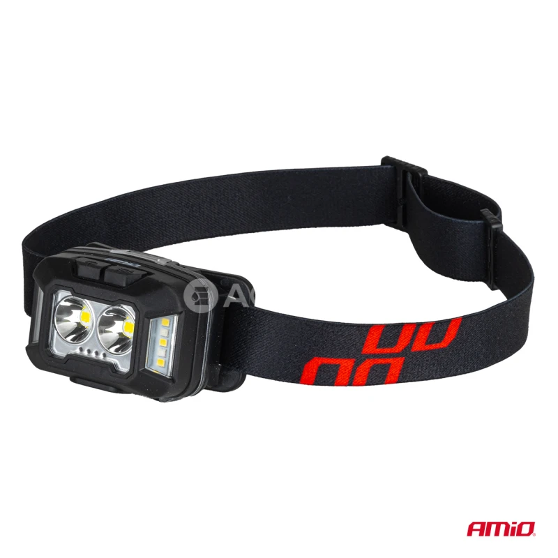 Čelovka LED 2xXPG+10SMD 1800mAh SUPER BRIGHT (BATT) AMiO-04668
