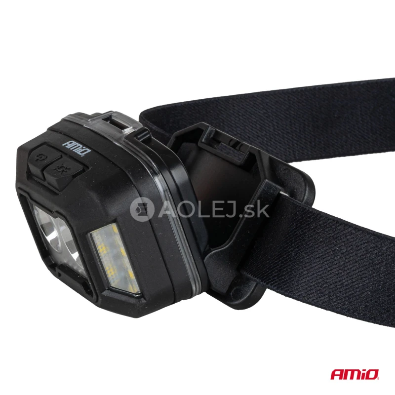 Čelovka LED 2xXPG+10SMD 1800mAh SUPER BRIGHT (BATT) AMiO-04668