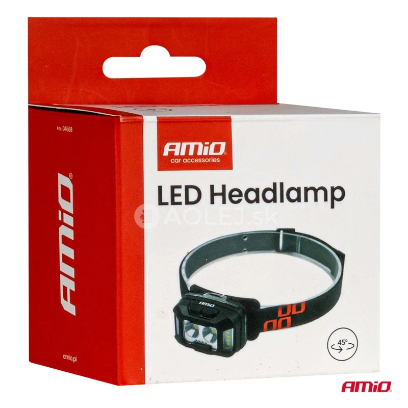 Čelovka LED 2xXPG+10SMD 1800mAh SUPER BRIGHT (BATT) AMiO-04668