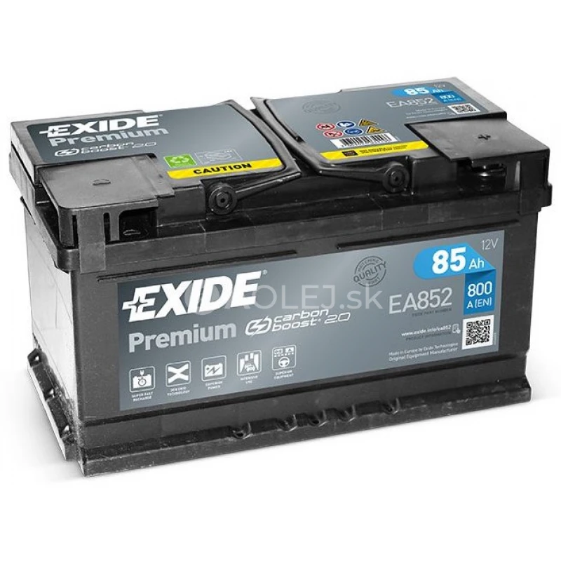 Exide Premium 12V 85Ah 800A EA852