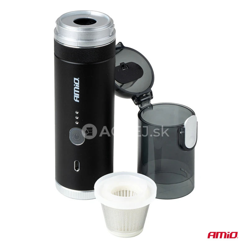 Bezdr&ocirc;tov&yacute; vys&aacute;vač s funkciou pumpy, 100 W, 20 kPa, USB-C, AMiO-04785