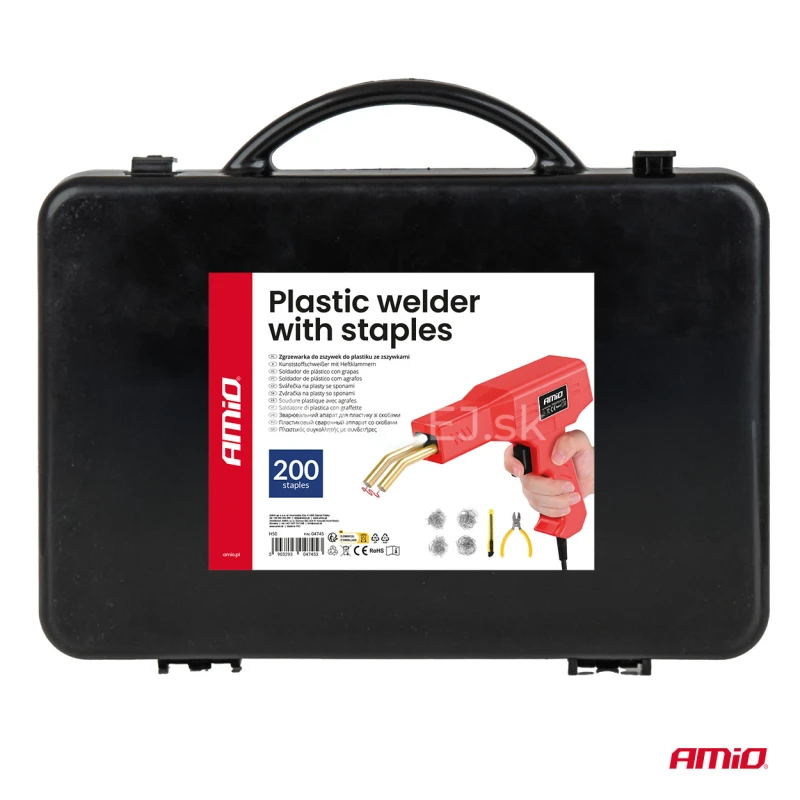 Zv&aacute;račka na plasty so sponami 200 ks AMiO-04745