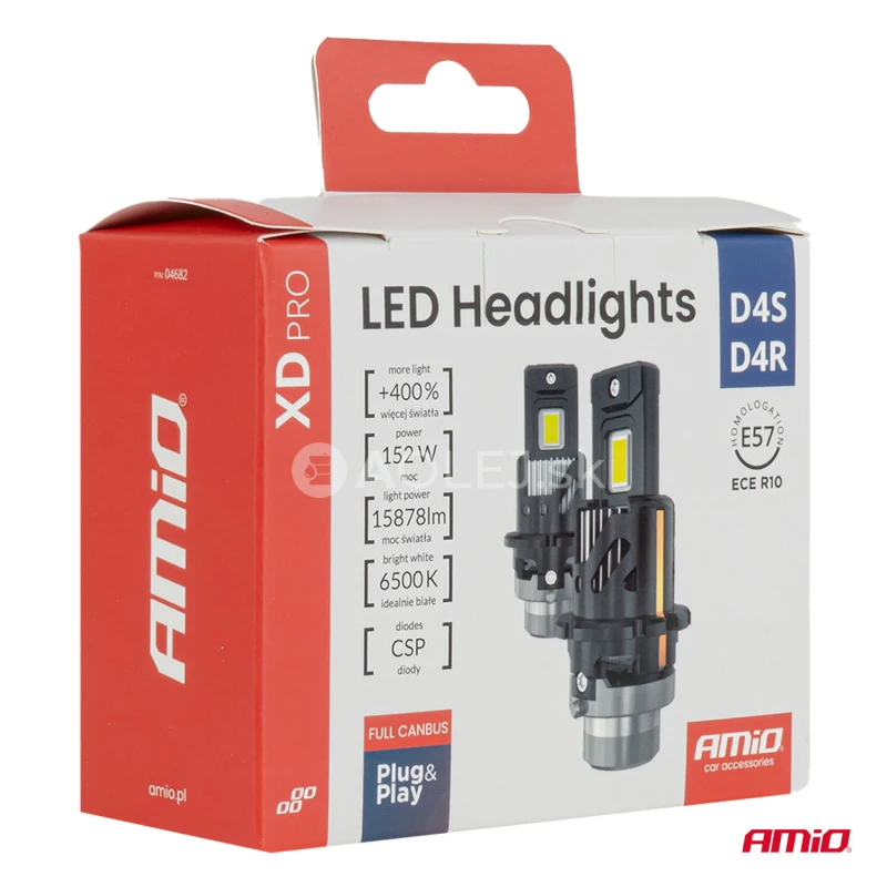 LED žiarovky hlavn&eacute;ho svietenia XD PRO D4S D4R FULL CANBUS AMiO-04682