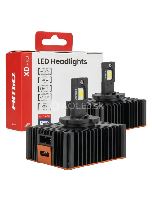 LED žiarovky hlavn&eacute;ho svietenia XD PRO D5S FULL CANBUS AMiO-04683