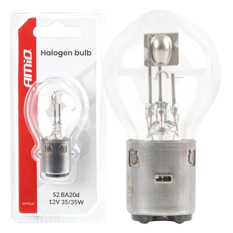 Halog&eacute;nov&eacute; žiarovky S2 12V 35/35W BA20d 1ks AMiO-04919