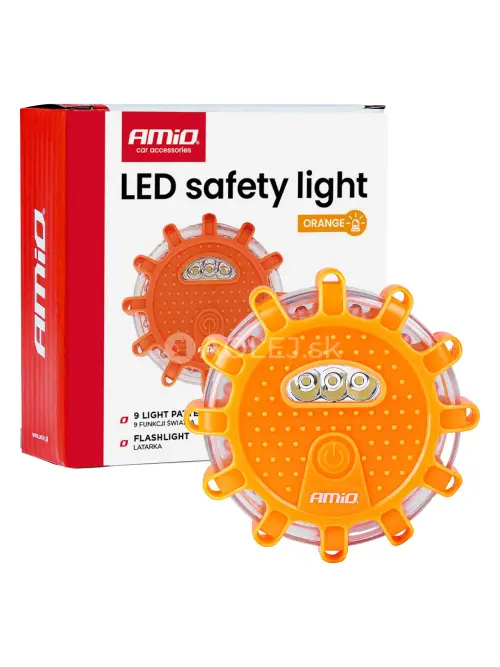 N&uacute;dzov&eacute; svietidlo LED 3xAAA IP65 12SMD + 3SMD AMiO-04828