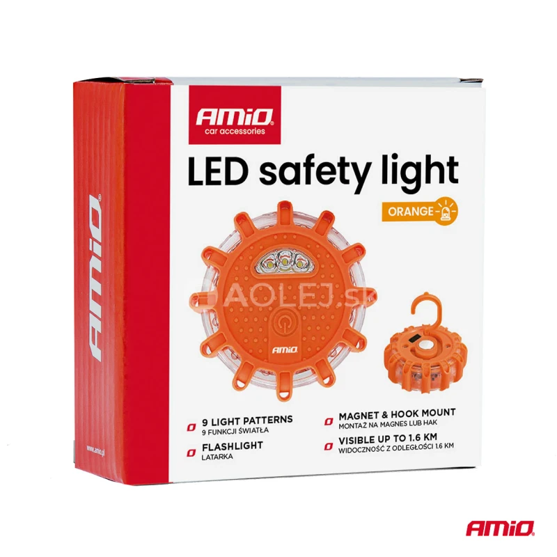 Núdzové svietidlo LED 12SMD+3SMD 650mAh AMiO-04829