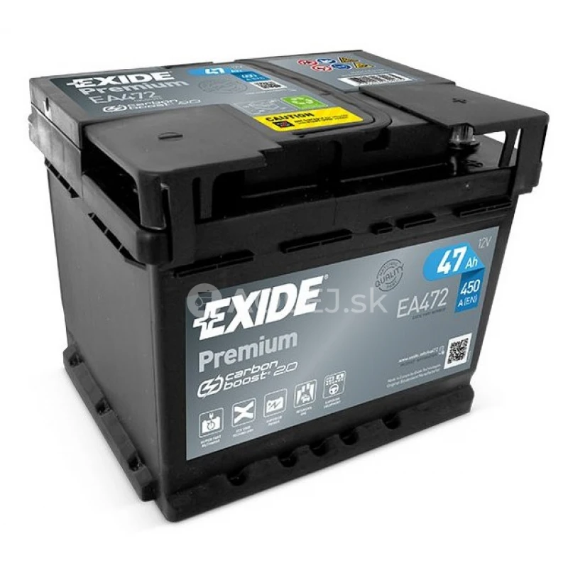 Exide Premium 12V 47Ah 450A EA472