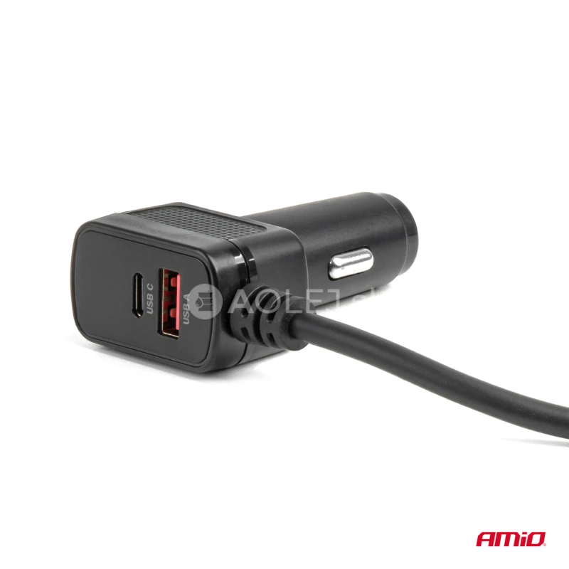 Predlžovacia z&aacute;suvka s nab&iacute;jačkou 4xUSB-A QC3.0 PD 3.0 180 W AMiO-04835