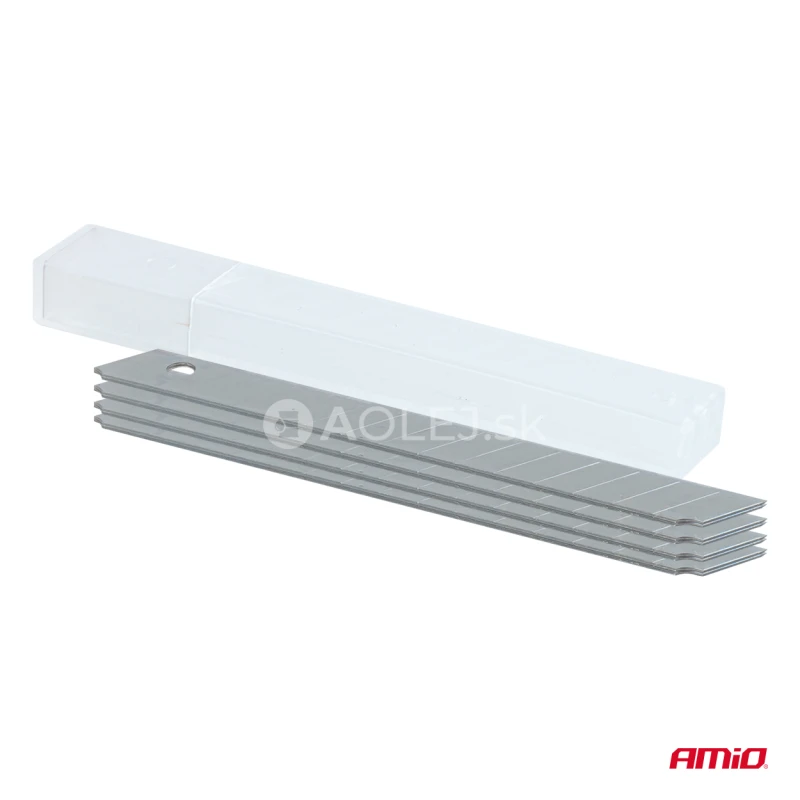 Univerz&aacute;lny odlamovac&iacute; n&ocirc;ž so sadou čepel&iacute; 80x9x0,4mm 1+5 AMiO-04818