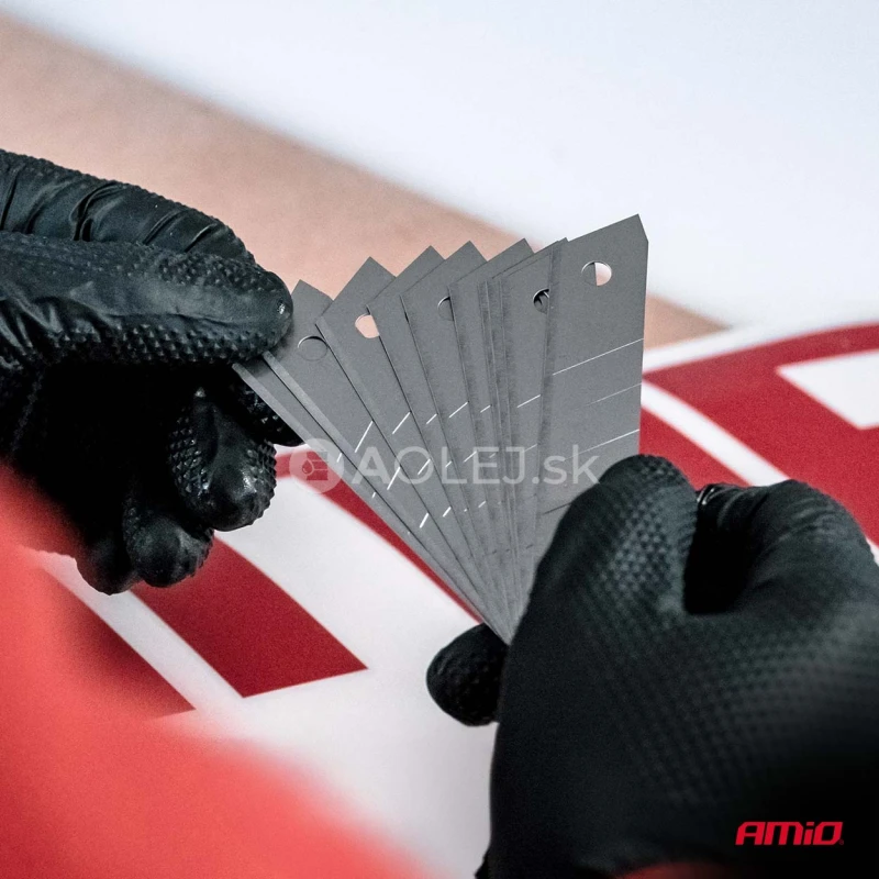 Sada čepelí z uhlíkovej ocele 100x18x0,5mm 10ks AMiO-04819
