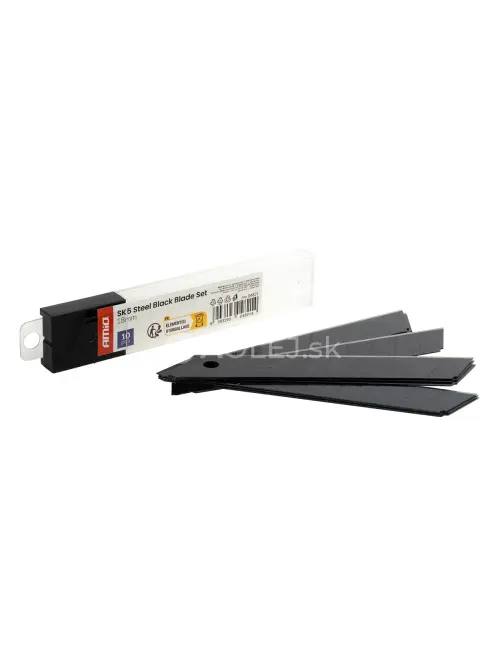 Sada čiernych čepel&iacute; SK5 100x18x0,5mm 10ks AMiO-04821