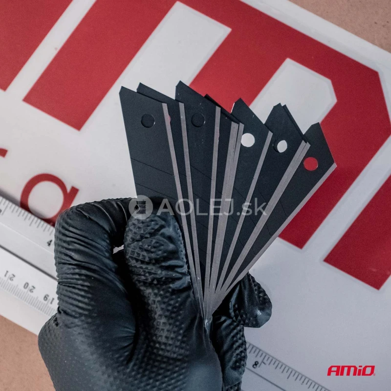 Sada čiernych čepelí SK5 100x18x0,5mm 10ks AMiO-04821