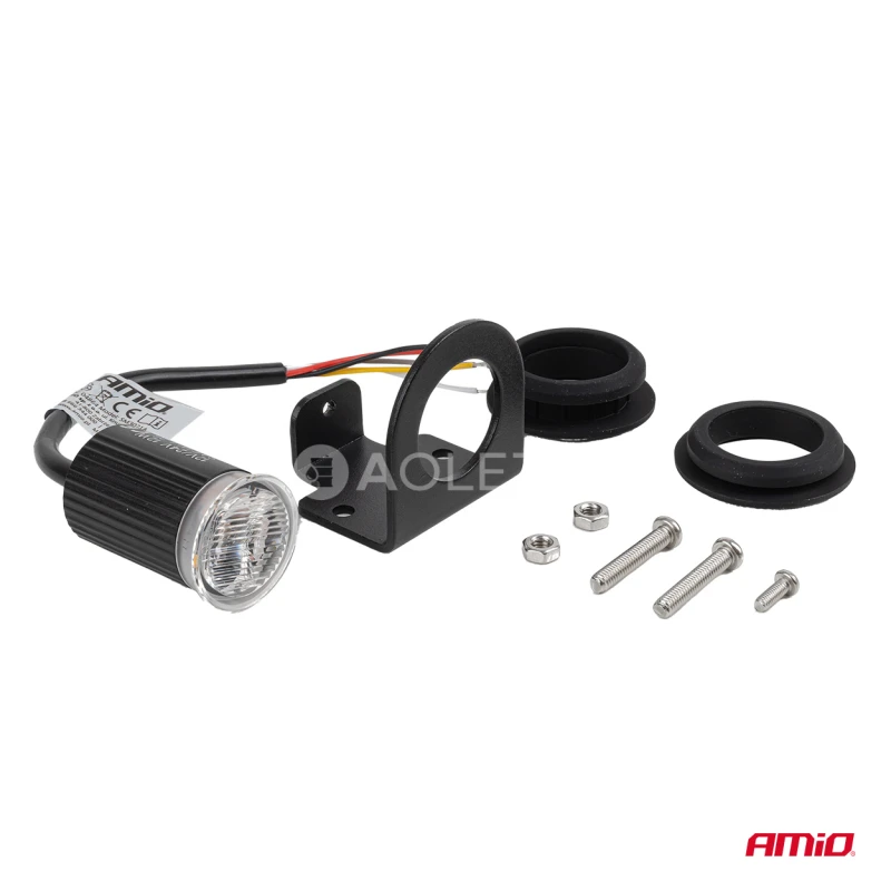 LED výstražný maják R65 12V 24V 12W AMiO-04864