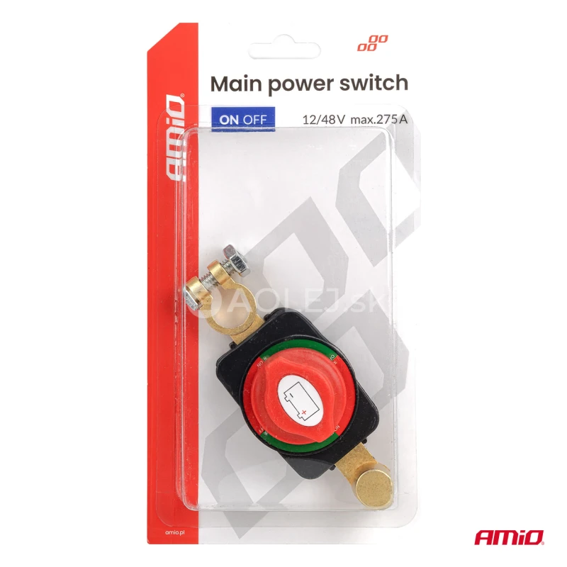 Hlavn&yacute; vyp&iacute;nač autobat&eacute;rie 12V-48V max 275A AMiO-04830