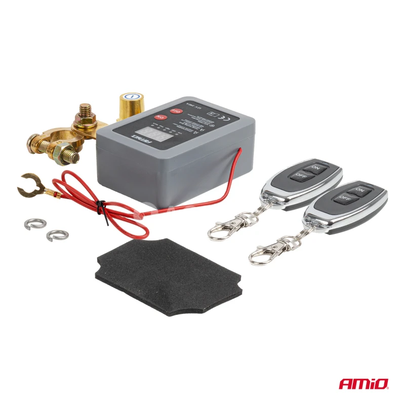 Diaľkov&yacute; automatick&yacute; vyp&iacute;nač akumul&aacute;tora 12V 240A (BATT) AMiO-04832