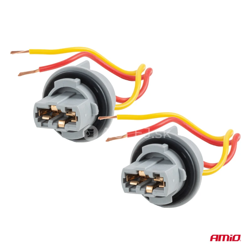 Obj&iacute;mka žiarovky T20 LED 12V W21W WY21W W3x16d 7440 T20 2 ks AMiO-04833