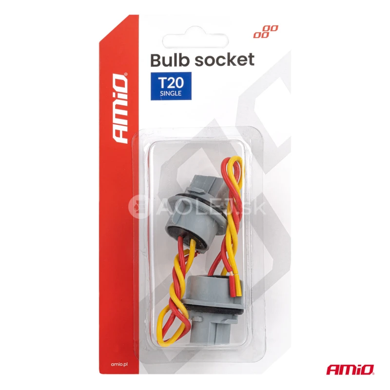 Obj&iacute;mka žiarovky T20 LED 12V W21W WY21W W3x16d 7440 T20 2 ks AMiO-04833