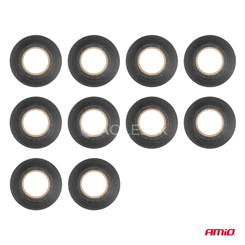 Izolačná páska 10 ks 19mm x 20m x 0.13mm AMiO-04844