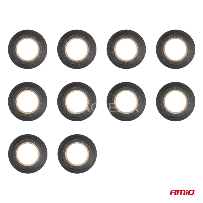 Izolačná páska 10 ks 19mm x 10m x 0.13mm AMiO-04845