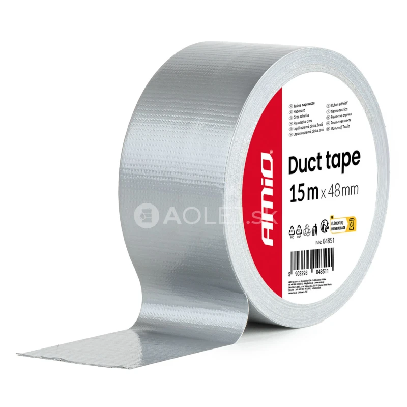 Lepiaca opravn&aacute; p&aacute;ska, siv&aacute; 48 mm x 15 m x 0,19 mm AMiO-04851