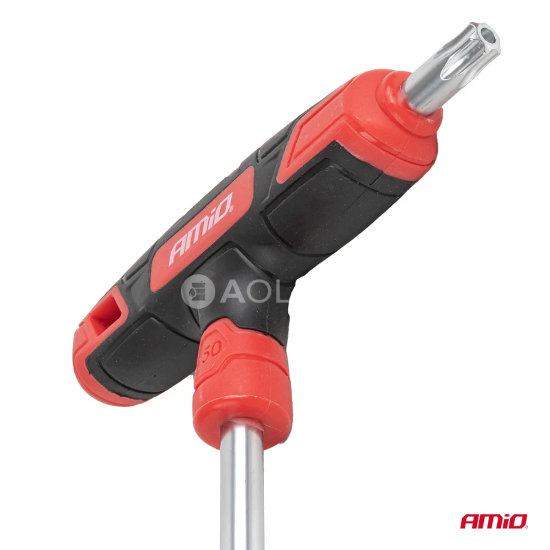Sada torx kľúčov s priečnou rukoväťou 8 kusy AMiO-04827
