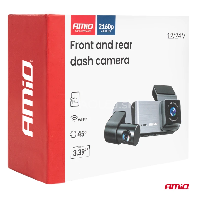Kamera do auta so zadnou kamerou 4K + 1K + 2K WLAN WIFI UHD 512 GB AMiO-04802