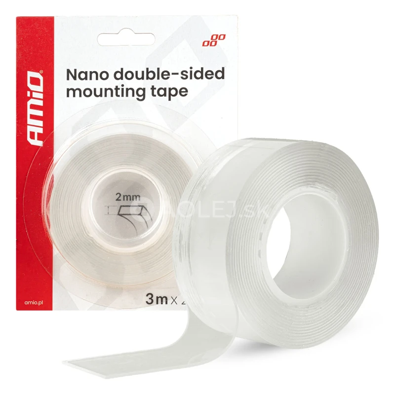 Obojstrann&aacute; nano p&aacute;ska 20 mm &times; 3 m &times; 1 mm AMiO-04847