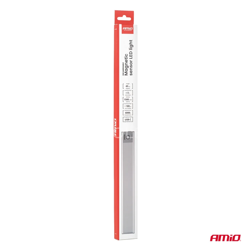 Bezdrôtové LED pracovné svetlo so senzorom pohybu 2W 1500mAh AMIO-04894