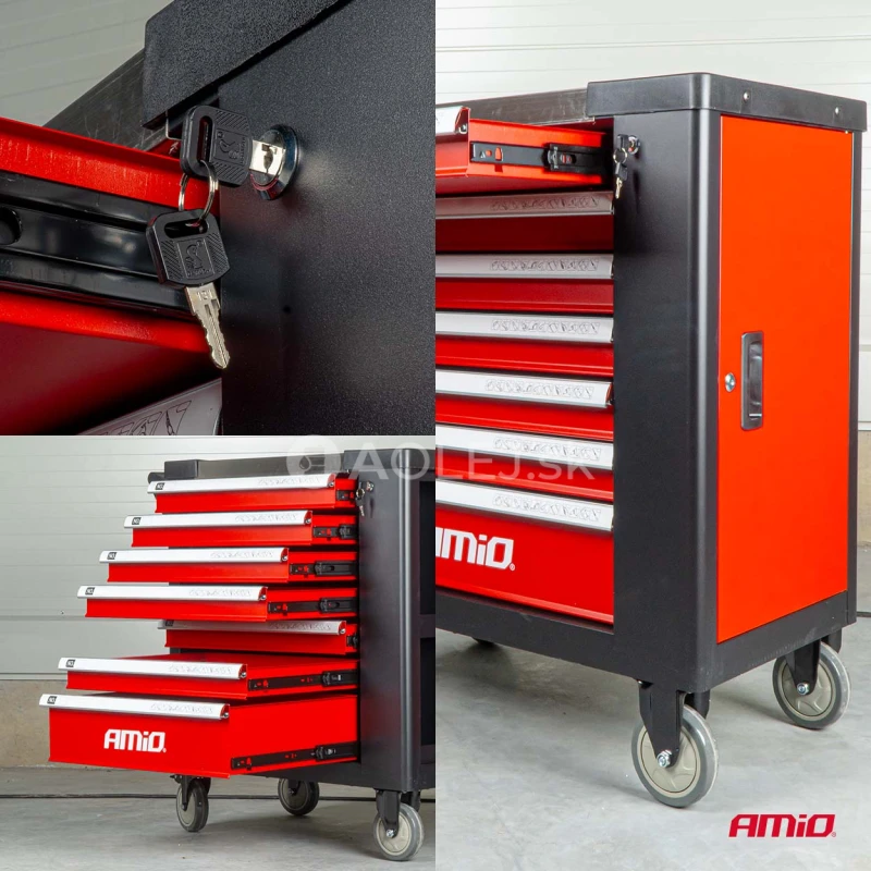 Dielenský vozík na náradie 840 x 460 x 870 mm AMiO-04891