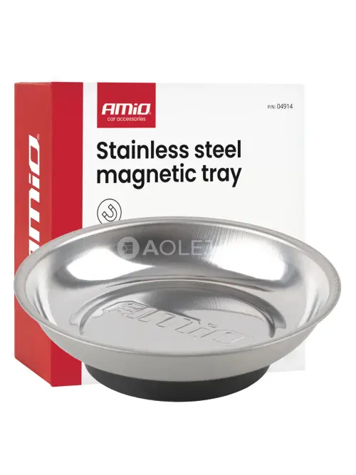 Magnetick&aacute; miska z nehrdzavej&uacute;cej ocele 110mm AMIO-04914