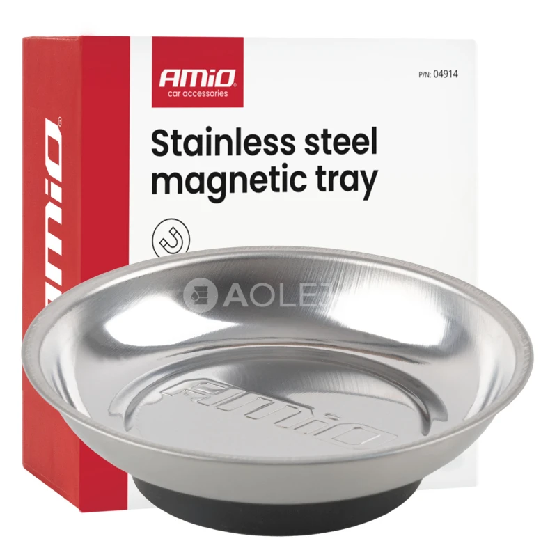Magnetick&aacute; miska z nehrdzavej&uacute;cej ocele 110mm AMIO-04914