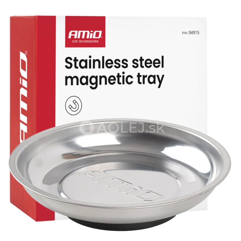 Magnetick&aacute; miska z nehrdzavej&uacute;cej ocele 150mm AMiO-04915