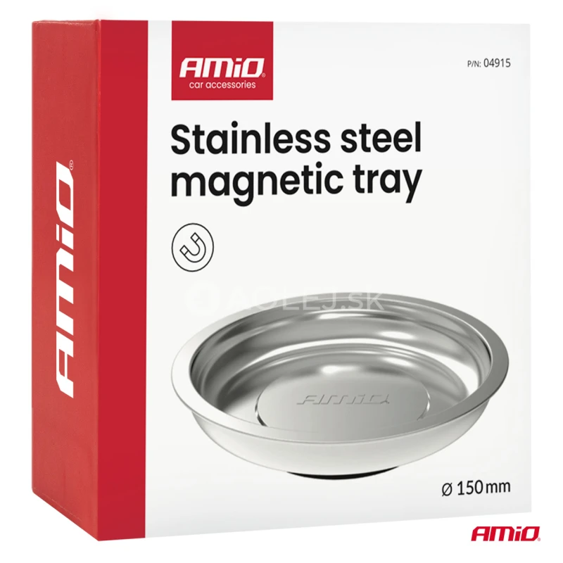 Magnetick&aacute; miska z nehrdzavej&uacute;cej ocele 150mm AMiO-04915