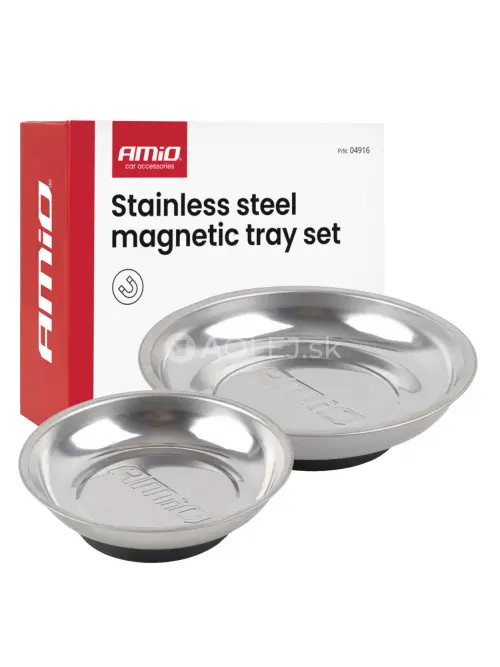 Sada magnetick&yacute;ch misiek z nehrdzavej&uacute;cej ocele 110mm 150mm AMiO-04916