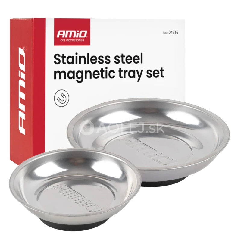 Sada magnetick&yacute;ch misiek z nehrdzavej&uacute;cej ocele 110mm 150mm AMiO-04916