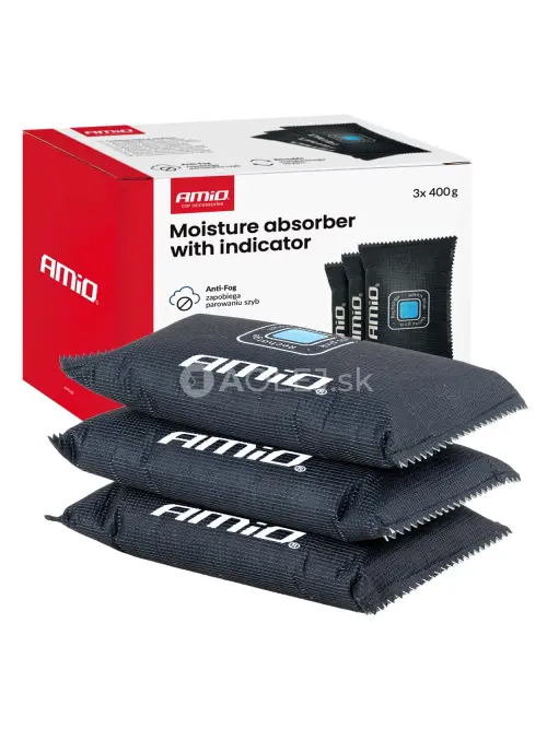 Pohlcovač vlhkosti s indik&aacute;torom 3x400g AMIO-04878