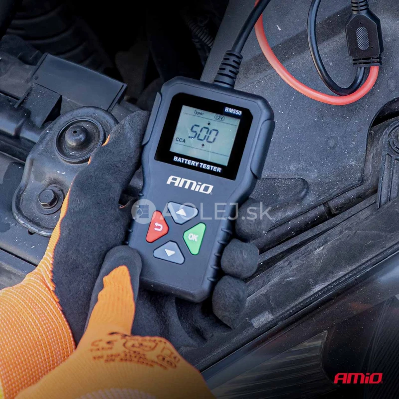 Profesion&aacute;lny digit&aacute;lny tester akumul&aacute;tora 2&ndash;220 Ah 6V 12V 24V AMIO-04920
