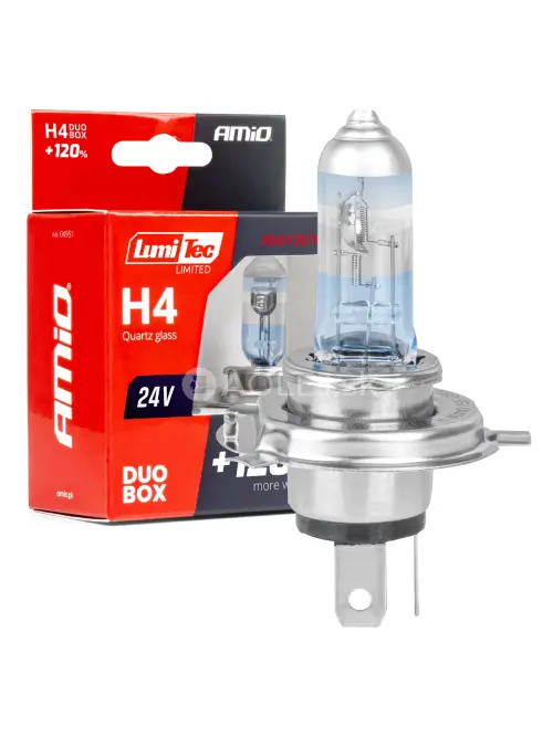 Halog&eacute;nov&yacute; DUO blister (2ks) H4 24V 75/70W LumiTec LIMITED +120% DUO AMIO-04951