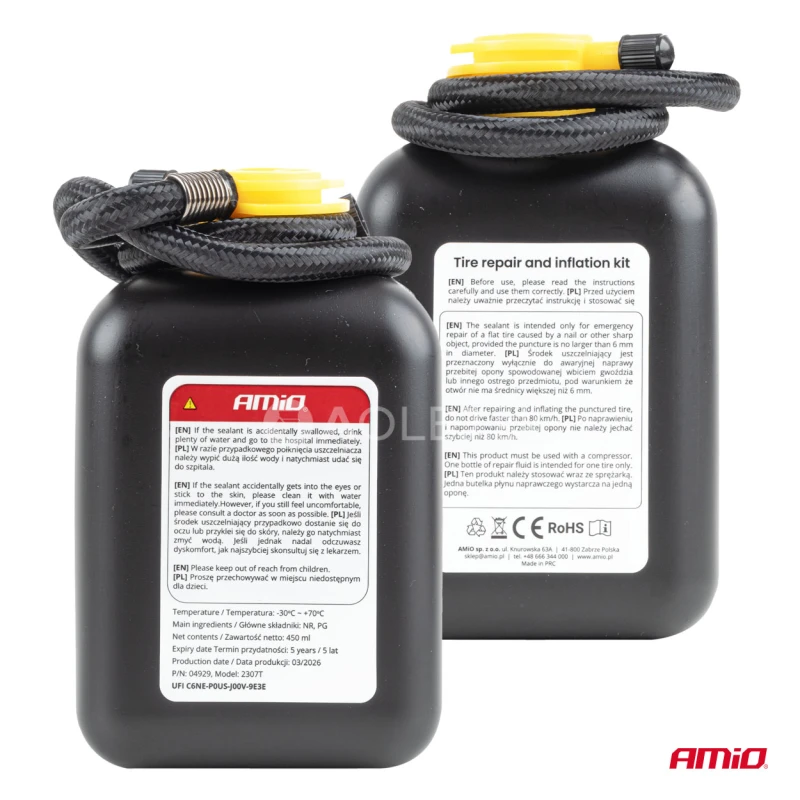 S&uacute;prava na opravu a hustenie pneumat&iacute;k 19mm 12V AMIO-04929