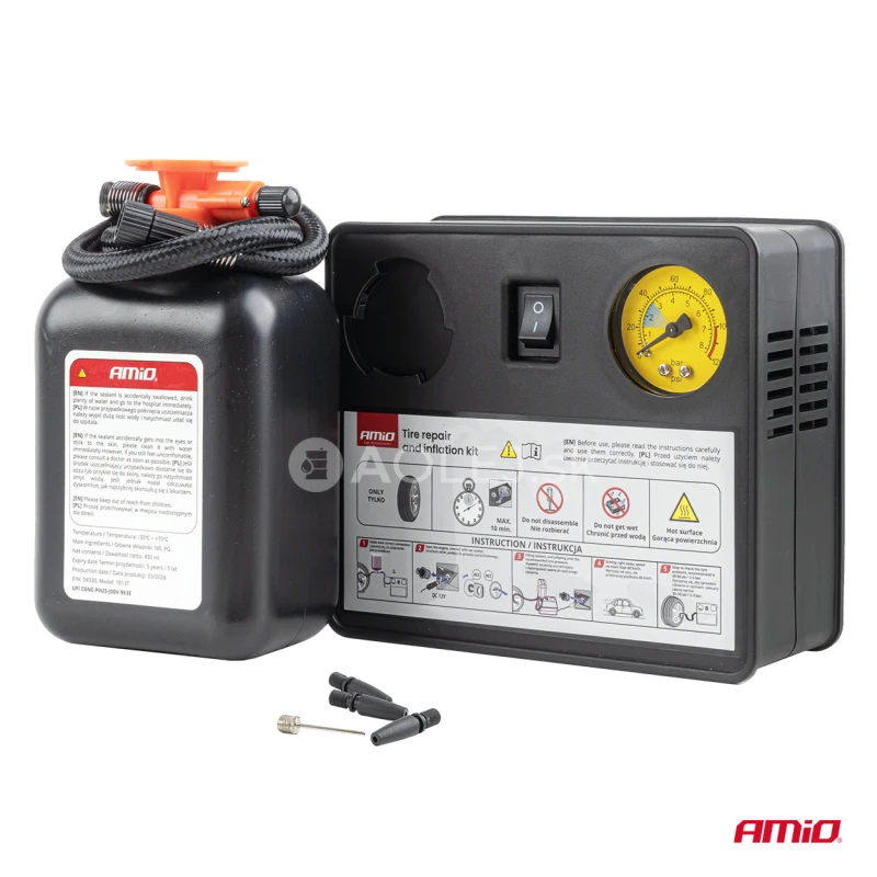 S&uacute;prava na opravu a hustenie pneumat&iacute;k 31mm 12V AMIO-04930