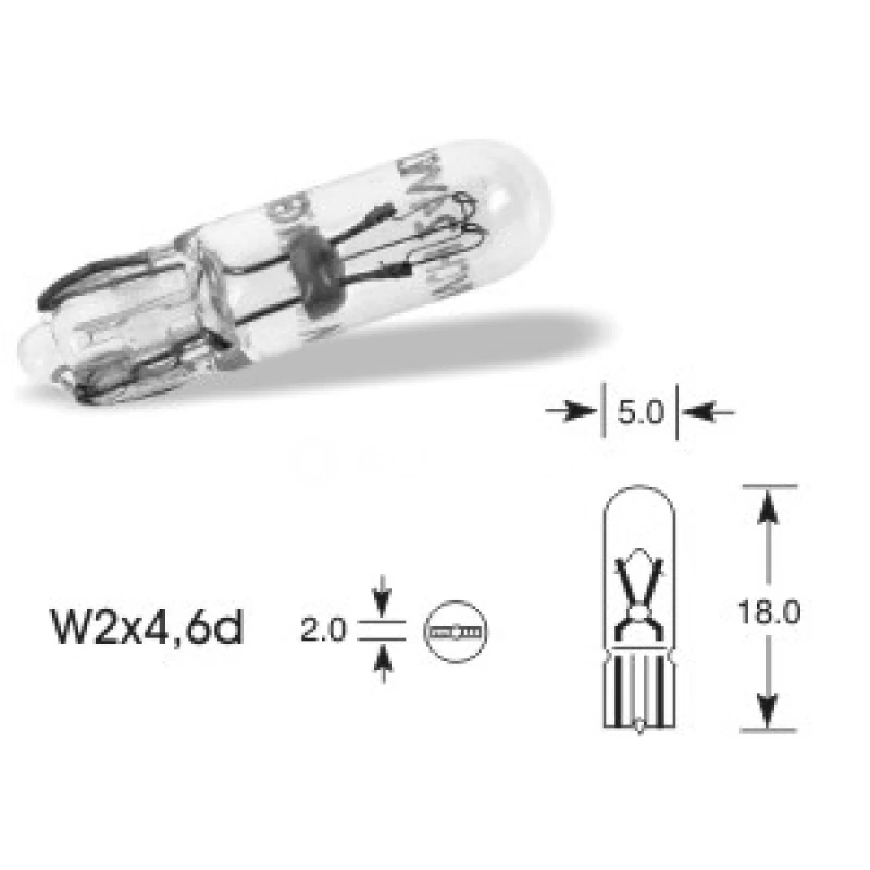 QLUX 12V 1,2W W2X4,6D
