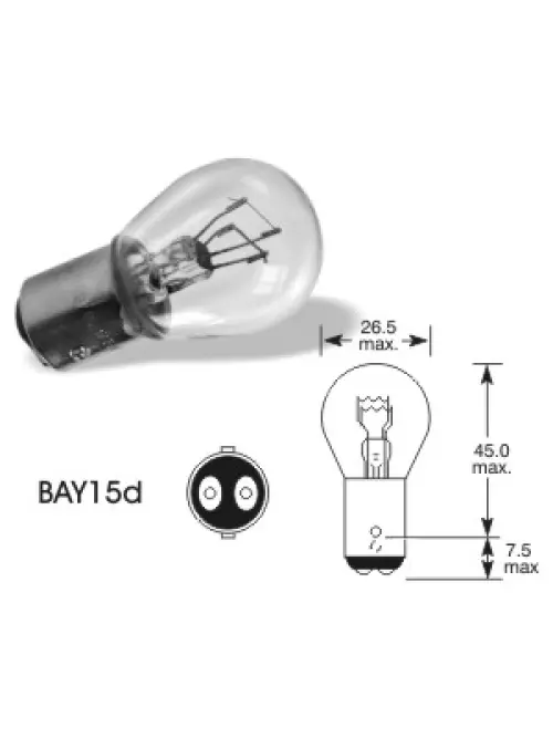QLUX 12V 21/5W BAY15D P21/5W
