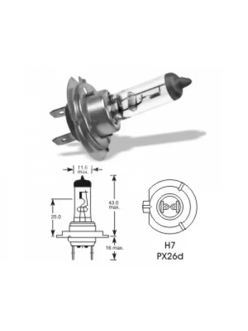 QLUX 24V 70W PX26D H7
