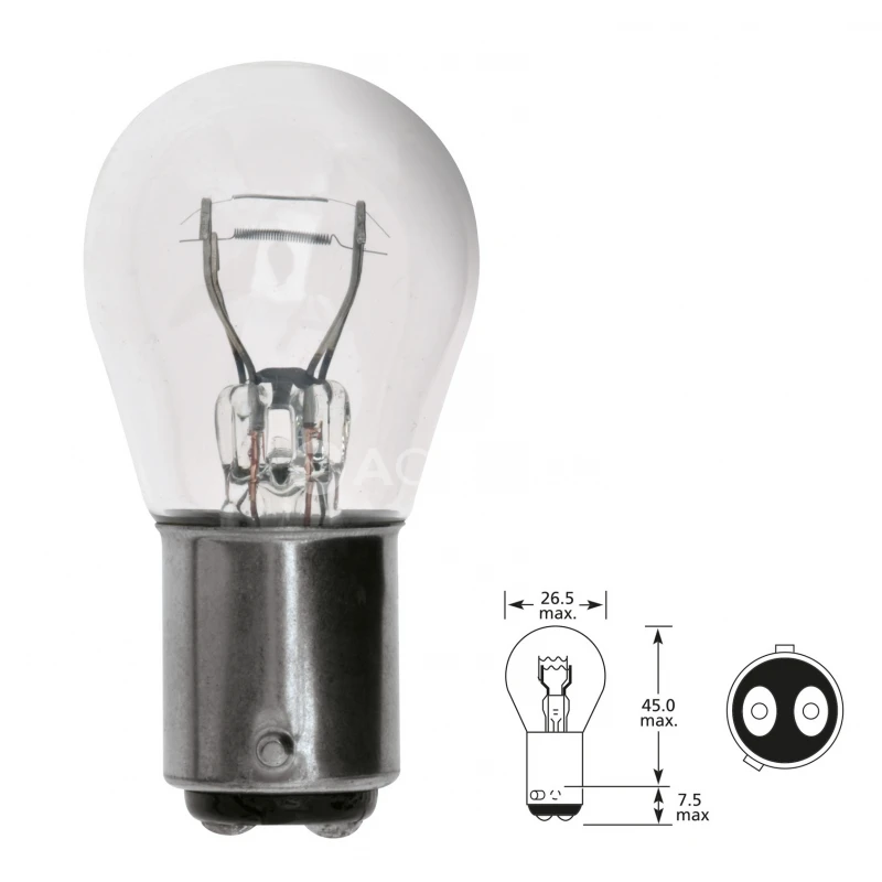 QLUX 12V 21/4W BAZ15D P21/4W