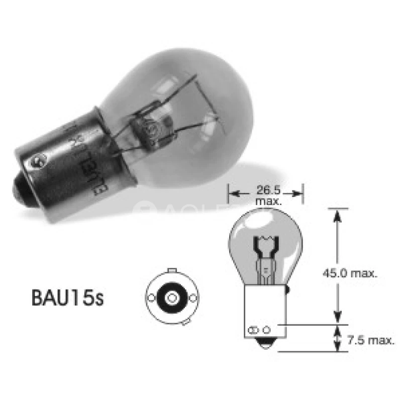 QLUX 12V 21W BAU15S PY21W AMBROV&Aacute;
