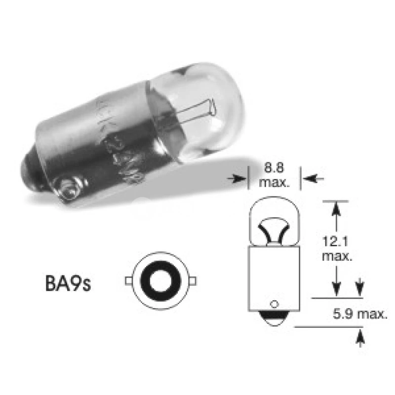 QLUX 12V 2W BA9S