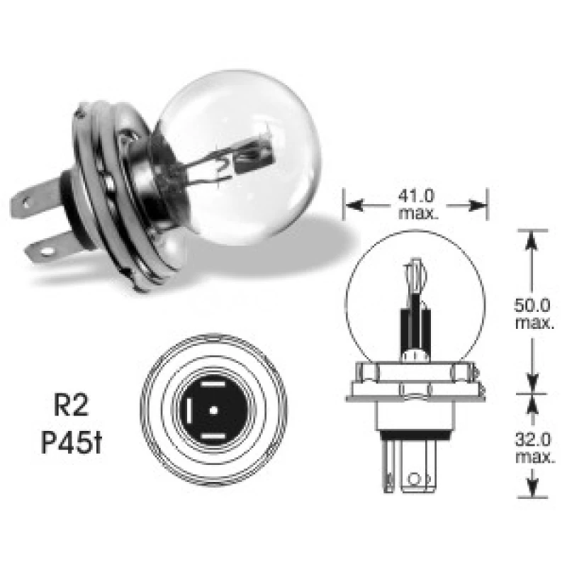 Elta 12V 45/40W P45T R2