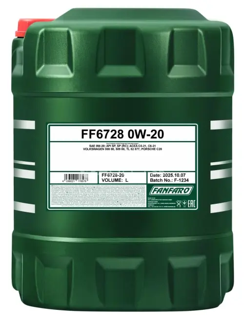 Fanfaro 6728 VW 508/509 0W-20 20L
