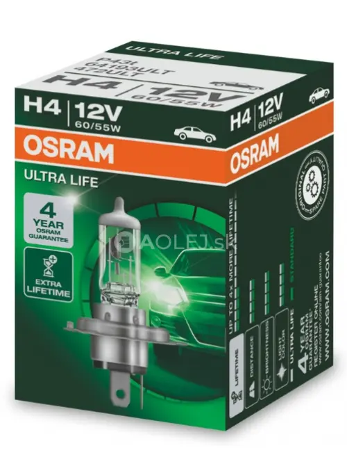 Osram H4 12V 60/55W P43t Ultra Life